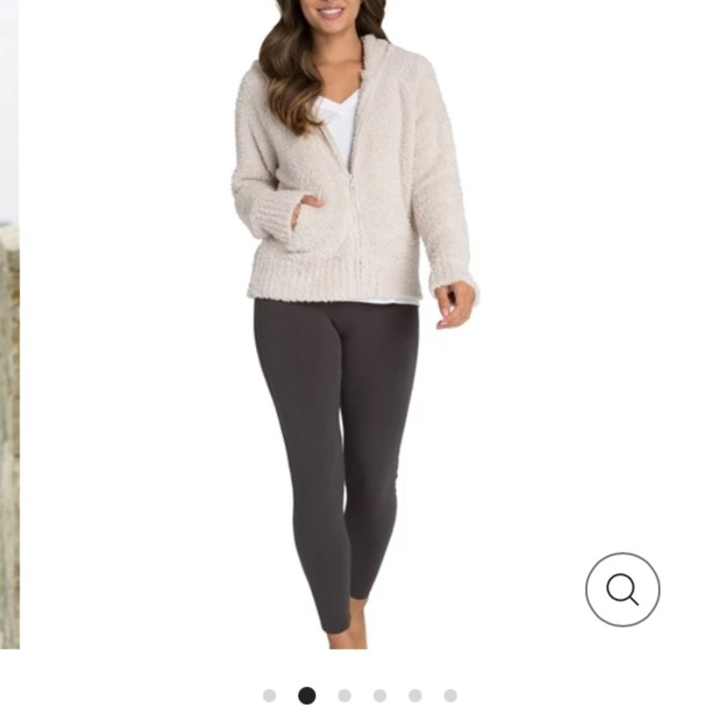 Barefoot dreams cozychic zip up hoodie